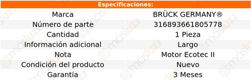 1- Inyector De Combustible Aveo 1.6l 4 Cil 2009/2014 Bruck Foto 2