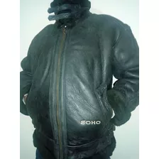 Campera Cuero Corderito Soho 