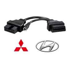 Conector Mitsubishi Hyundai Obd1 A Obd2 - 12 Pin