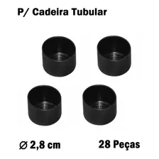 Ponteira Protetora Pé De Cadeira Tubular 2,8cm Conjunto 28pç