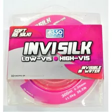 Nylon Asso Invisilk X 300mts 0,30mm Rosa Invisible Bajo Agua