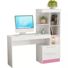 Mesa Para Computador Office Kokai Rosa - Moveisaqui