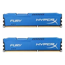 Memória Ram Fury Hyperx Ddr3 Color Azul 8gb (2x4gb) - 1600hz