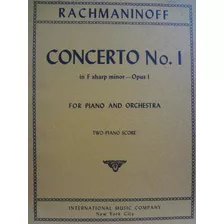 Partitura Piano Concerto Nº 1 In F Sharp Minor Rachmaninoff