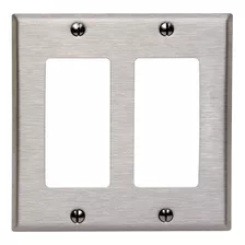 Leviton 84409-40 Placa De Pared De Tamano Estandar De 2 De