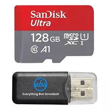 El Paquete De Tarjeta De Memoria Sandisk Ultra Micro 128gb