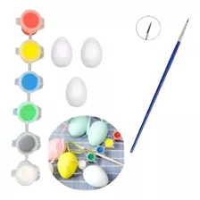 Set De 3 Huevos Para Pintar / Pascua 