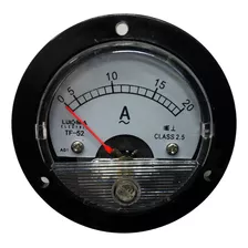 Voltímetro Analógico 52mm Redondo Medição Direta 0 Até 20v