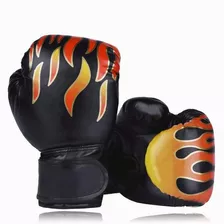 Guantes Box Boxeo Muay Thaipara Niños Patrón De Llamas