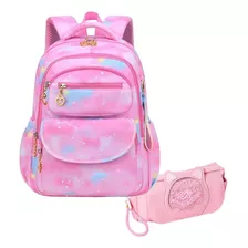 Kit De Mochila Escolares Niñas De 6 A 8 Años Scegadn Lindo