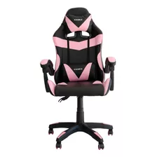 Cadeira Gamer Rosa Claro Comfort Pop Giratória Reclinável