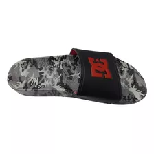 Ojota Dc Shoes Mod Must Slide Gris Camuflado Rojo Exclusiva