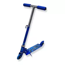 Patinete 2 Rodas Com Base Scooter Roda Pvc Flexível Azul