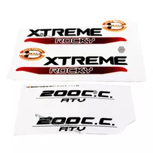 Juego Calcomanias Stickers Estampas Dinamo Rocky Xtreme 200