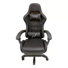 Silla Gamer Noga Typhon Butaca Con Apoya Pies Negra