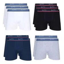 Kit 10 Cuecas Boxer Lupo Cueca Box Algodão Masculina Atacado