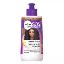 Creme Para Pentear S.o.s Cachos Super Óleos Salon Line 300ml