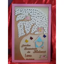 Quadro De Assinatura Infantil Em Mdf