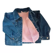 Campera Jean Bebe Interior Piel Desmontable Con Volados