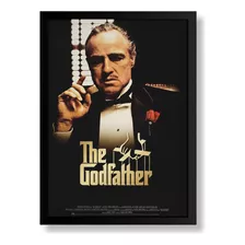 Quadro The Godfather O Poderoso Chefão Arte Poster Moldurado