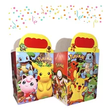 Pokemon Caja Dulcera Art De Fiestas 10 Niños 