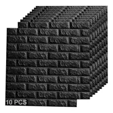 Patrón De Ladrillo Pegatina De Pared 3d Papel Tapiz 10 Uds