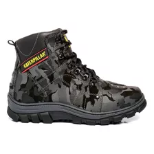 Bota Motociclista Coturno Cat Masculina Caterpillar Em Couro