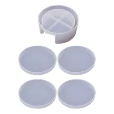 Set De Moldes De Silicona Para Resina Posavasos 5 Piezas