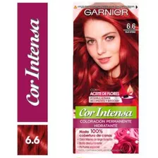 Kit Tintura Cor Intensa De Garnier Tono 6.6 Rojo Intenso