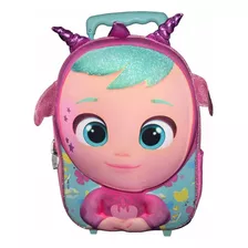 Mochila Maleta Con Ruedas 3d Escolar Bebés Llorones Niñas