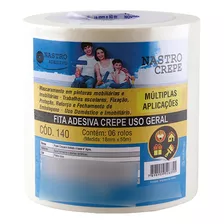 Fita Crepe Nastro 24mm X 50mt - Kit C/8 Unidades