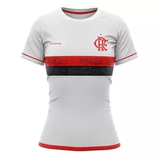 Camiseta Braziline Fla Approval Feminina - Bco/verm