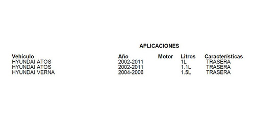 Maza De Rueda Trasera Hyundai Atos 2002-2011 1.1l Foto 3