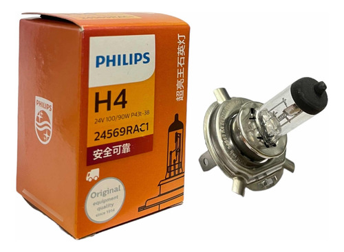 Foco Halgeno Philips Oem Camiones 24569 Rac1 H4 24v 100/90w Foto 5