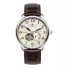 Reloj Hombre Zeppelin 76665 Automático Pulso Marron En Cuero