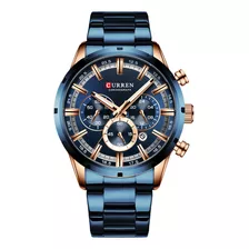 Reloj Curren 8355 Resistente Al Agua Hombre Azul