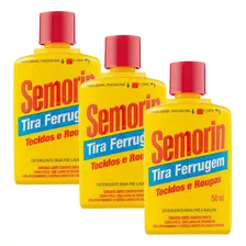 Tira Manchas Detergente Anti Ferrugem Semorin Kit 3