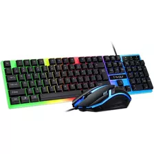 Kit Teclado E Mouse Gamer Mecânico Com Fio T Wolf-230