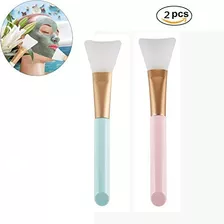 2 Pc Silicona Sin Pelo Mascara Facial Cepillo Aplicador De M