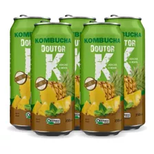 Kit 05 - Kombucha Orgânica Sabor Abacaxi E Menta 350ml Drk