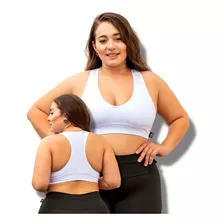 Top Plus Size Fitness Feminino Sem Bojo P/ Academia Premium