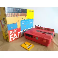Videogame Sharp Twin Famicom Nintendo Completo Na Caixa Com Manual Faço 2650