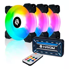 Kit 3 Cooler Fan Led Rgb 120mm Gabinete Gamer Controladora