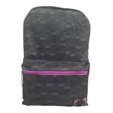 Mochila De Creeper Minecraft Morada Bolso Morral