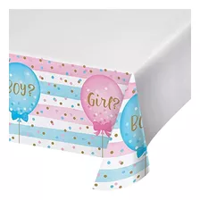 Creative Converting Gender Reveal Balloons Tablecloths, 102 