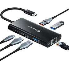 Hub Usb C, Adaptador Utechsmart 6 En 1 Usb C A Hdmi Con Ethe