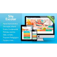 Script Php, Website Responsivo Escola Educação Com Painel