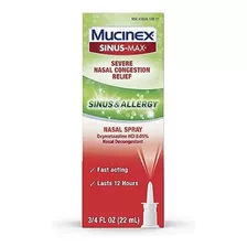 Descongestionante Nasal Mucinex Sinus-max Spray Nasal Para