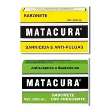 Kit Sabonetes Matacura Antipulgas 80g Mais Antisséptico 90g