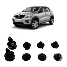 Kit 12 Buchas Moldura Paralama Traseira Dir Esq Renault Kwid